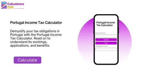 income tax calculator portugal|Calculate tax